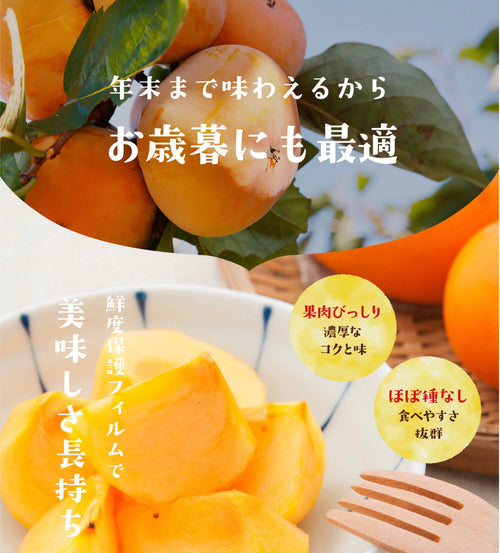 【家庭用】長生きとろ〜り次郎柿『長寿郎（ちょうじゅろう）』10〜14玉入り